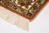 Morgenland Teppich Kaschmir Seide Teppich handgeknüpft beige, rechteckig, 5 mm Höhe