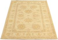 Morgenland Wollteppich Farahan Teppich handgeknüpft beige, rechteckig, 7 mm Höhe