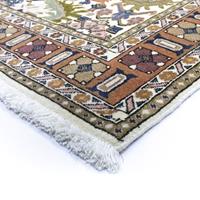 Morgenland Wollteppich Ardebil Teppich handgeknüpft beige, rechteckig, 9 mm Höhe, handgeknüpft