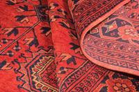 Morgenland Wollteppich Khal Mohammadi Teppich handgeknüpft rot, rechteckig, 7 mm Höhe