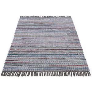 carpetfine Vloerkleed Kelim Chindi Platweefsel tweezijdig te gebruiken kleed met franje, woonkamer