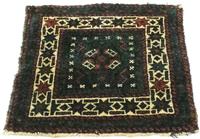 Morgenland Wollteppich Afghan Teppich handgeknüpft blau, quadratisch, 5 mm Höhe