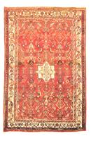Morgenland Wollteppich Hosseinabad Teppich handgeknüpft orange, rechteckig, 8 mm Höhe, handgeknüpft