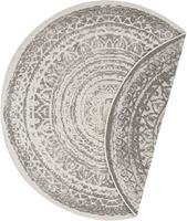 Freundin Home Collection Teppich Rosica, rund, 5 mm Höhe, In-und Outdoor geeignet, Mandala, Wohnzimmer, Balkon, Terrasse, Garten, Pflegeleicht, Flachgewebe, Wendeteppich