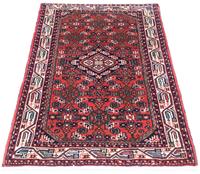 Morgenland Wollteppich Hosseinabad Teppich handgeknüpft rot, rechteckig, 10 mm Höhe, handgeknüpft