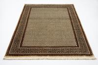 Morgenland Wollteppich Mir Teppich handgeknüpft beige, rechteckig, 11 mm Höhe