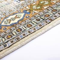 Morgenland Wollteppich Ardebil Teppich handgeknüpft beige, rechteckig, 9 mm Höhe, handgeknüpft
