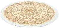Morgenland Teppich Täbriz 60 Raj Teppich handgeknüpft beige, rund, 6 mm Höhe, handgeknüpft