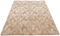 Morgenland Wollteppich Designer Teppich handgeknüpft braun, rechteckig, 10 mm Höhe, handgeknüpft