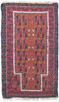 Morgenland Wollteppich Belutsch Teppich handgeknüpft rot, rechteckig, 13 mm Höhe, handgeknüpft