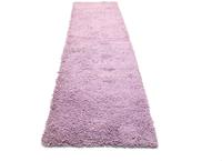 Morgenland Wollteppich Shaggy Teppich handgetuftet rosa, rechteckig, 40 mm Höhe