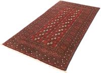 Morgenland Wollteppich Akhche Teppich handgeknüpft rot, rechteckig, 7 mm Höhe