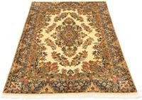 Morgenland Wollteppich Rafsanjan Teppich handgeknüpft beige, rechteckig, 8 mm Höhe