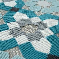 Paco Home Teppich Charleroi 492, rechteckig, 3 mm Höhe, In- und Outdoor geeignet, Wohnzimmer