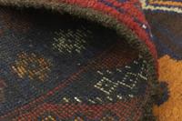 Morgenland Wollteppich Belutsch Teppich handgeknüpft blau, rechteckig, 8 mm Höhe, handgeknüpft