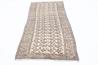 Morgenland Wollteppich Belutsch Teppich handgeknüpft beige, rechteckig, 4 mm Höhe, handgeknüpft