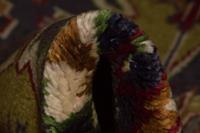 Morgenland Wollteppich Kaschmar Teppich handgeknüpft blau, rechteckig, 8 mm Höhe