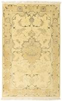Morgenland Teppich Täbriz 50 Raj Teppich handgeknüpft beige, rechteckig, 7 mm Höhe, handgeknüpft