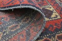 Morgenland Wollteppich Belutsch Teppich handgeknüpft rot, rechteckig, 5 mm Höhe, handgeknüpft