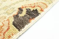 Morgenland Wollteppich Designer Teppich handgeknüpft beige, rechteckig, 6 mm Höhe, handgeknüpft