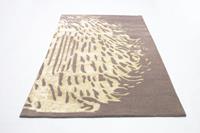 Morgenland Wollteppich Designer Teppich handgetuftet beige, rechteckig, 18 mm Höhe