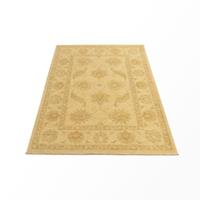 Morgenland Wollteppich Farahan Teppich handgeknüpft beige, rechteckig, 7 mm Höhe