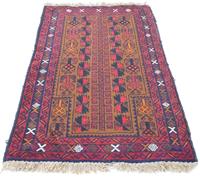 Morgenland Wollteppich Belutsch Teppich handgeknüpft braun, rechteckig, 12 mm Höhe, handgeknüpft