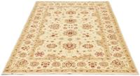 Morgenland Wollteppich Ziegler Teppich handgeknüpft beige, rechteckig, 8 mm Höhe