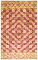 Morgenland Wollteppich Ziegler Teppich handgeknüpft rot, rechteckig, 7 mm Höhe