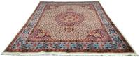 Morgenland Wollteppich Moud Teppich handgeknüpft beige, rechteckig, 12 mm Höhe