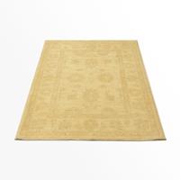 Morgenland Wollteppich Farahan Teppich handgeknüpft beige, rechteckig, 7 mm Höhe