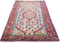 Morgenland Wollteppich Lilian Teppich handgeknüpft beige, rechteckig, 12 mm Höhe, handgeknüpft