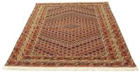 Morgenland Wollteppich Kelim Afghan Teppich handgewebt orange, rechteckig, 4 mm Höhe, Kurzflor