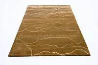 Morgenland Wollteppich Designer Teppich handgetuftet braun, rechteckig, 18 mm Höhe