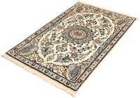 Morgenland Wollteppich Nain 9la Teppich handgeknüpft beige, rechteckig, 8 mm Höhe