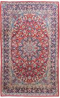 Morgenland Wollteppich Najafabad Teppich handgeknüpft rot, rechteckig, 12 mm Höhe
