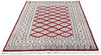 Morgenland Teppich Buchara Teppich handgeknüpft rot, rechteckig, 8 mm Höhe
