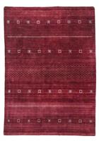 Morgenland Wollteppich Loribaft Teppich handgewebt rot, rechteckig, 14 mm Höhe, Kurzflor