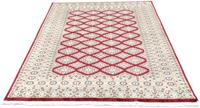Morgenland Teppich Buchara Teppich handgeknüpft rot, rechteckig, 8 mm Höhe