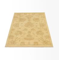 Morgenland Wollteppich Farahan Teppich handgeknüpft beige, rechteckig, 7 mm Höhe