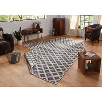 Northrugs Teppich Nizza, rechteckig, 5 mm Höhe, In-und Outdoor geeignet, Wohnzimmer, Balkon, Terrasse, Garten, Robust, Pflegeleicht, Flachgewebe, Wendeteppich