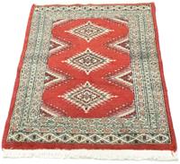 Morgenland Wollteppich Pakistan Teppich handgeknüpft rot, rechteckig, 6 mm Höhe