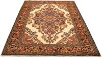 Morgenland Wollteppich Nahavand Teppich handgeknüpft beige, rechteckig, 8 mm Höhe, handgeknüpft