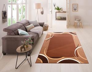 my home Teppich "Noah", rechteckig, weiche Haptik, Teppich mit Bordüre, Kurzflor, verspieltes Design