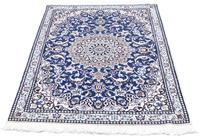 Morgenland Teppich Nain 6la Teppich handgeknüpft blau, rechteckig, 6 mm Höhe, handgeknüpft