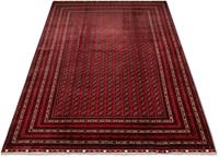 Morgenland Wollteppich Buchara Teppich handgeknüpft rot, rechteckig, 7 mm Höhe