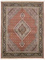 Morgenland Wollteppich Täbriz 40 Raj Teppich handgeknüpft rot, rechteckig, 7 mm Höhe, handgeknüpft