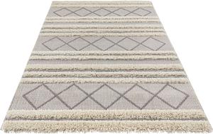 freundin Home Collection Teppich "Safi", rechteckig, Hoch-Tief-Struktur, Rauten Design, Terasse, Robust, Pflegeleicht