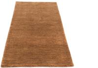 Morgenland Wollteppich Loribaft Teppich handgewebt braun, rechteckig, 15 mm Höhe, Kurzflor