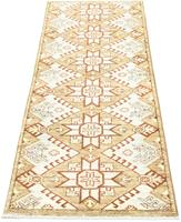 Morgenland Wollteppich Ziegler Teppich handgeknüpft beige, rechteckig, 7 mm Höhe